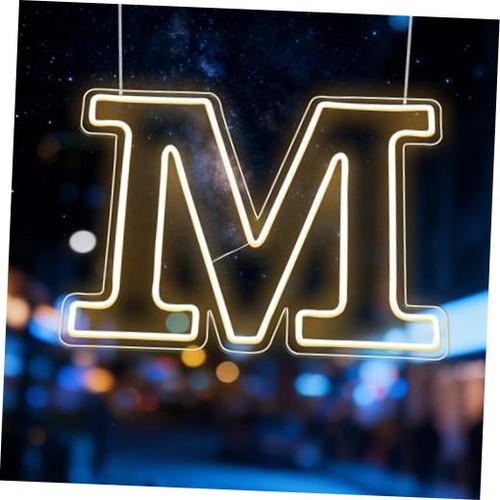 Led letters lights neon - m,